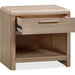 Modus Furniture Furano One Drawer One Shelf Ash Wood Nightstand in Ginger 655450441073 QDTW81 Image 3
