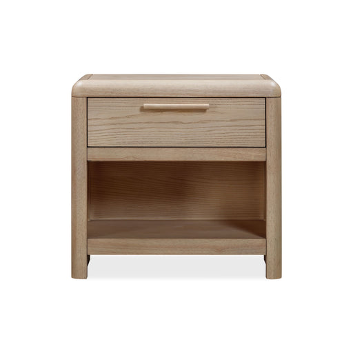 Modus Furano One Drawer One Shelf Ash Wood Nightstand in Ginger Main Image