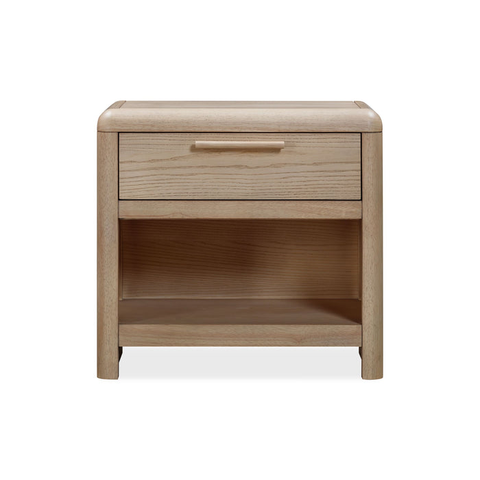 Modus Furano One Drawer One Shelf Ash Wood Nightstand in GingerMain Image