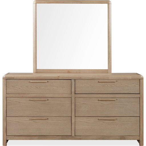 Modus Furniture Furano Six Drawer Ash Wood Dresser in Ginger 655450441097 QDTW82 Image 1