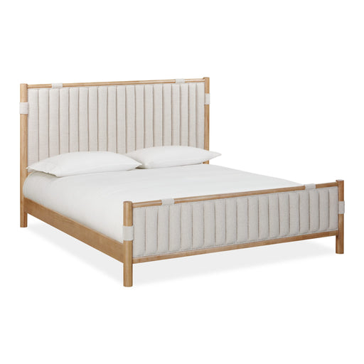 Modus Furano Upholstered Panel Bed in Ginger and Brun BoucleMain Image