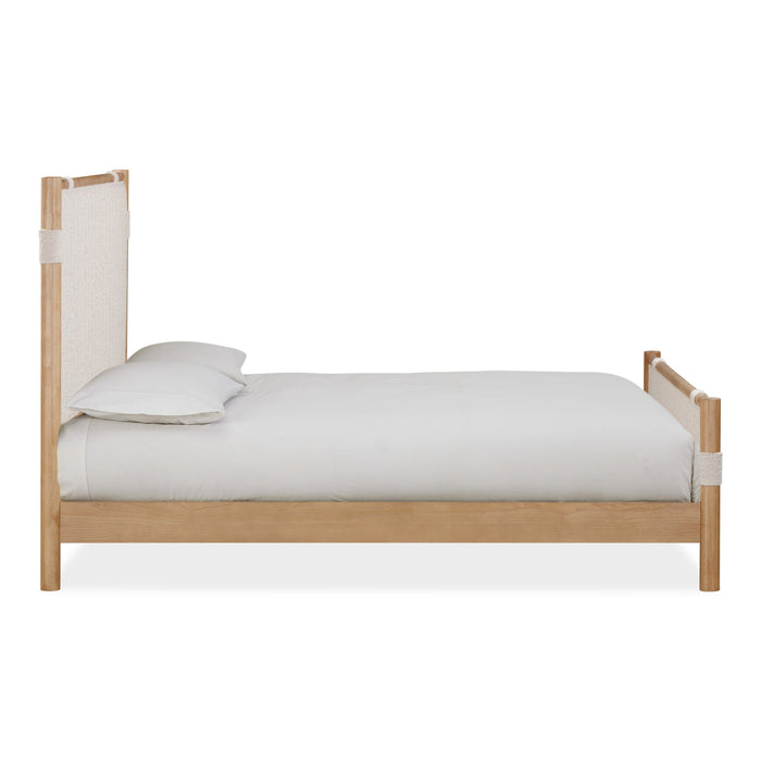 Modus Furano Upholstered Panel Bed in Ginger and Brun BoucleImage 2
