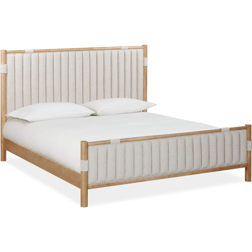 Modus Furniture Furano Upholstered Panel Bed in Ginger and Brun Boucle  QDTWJ  Image 3