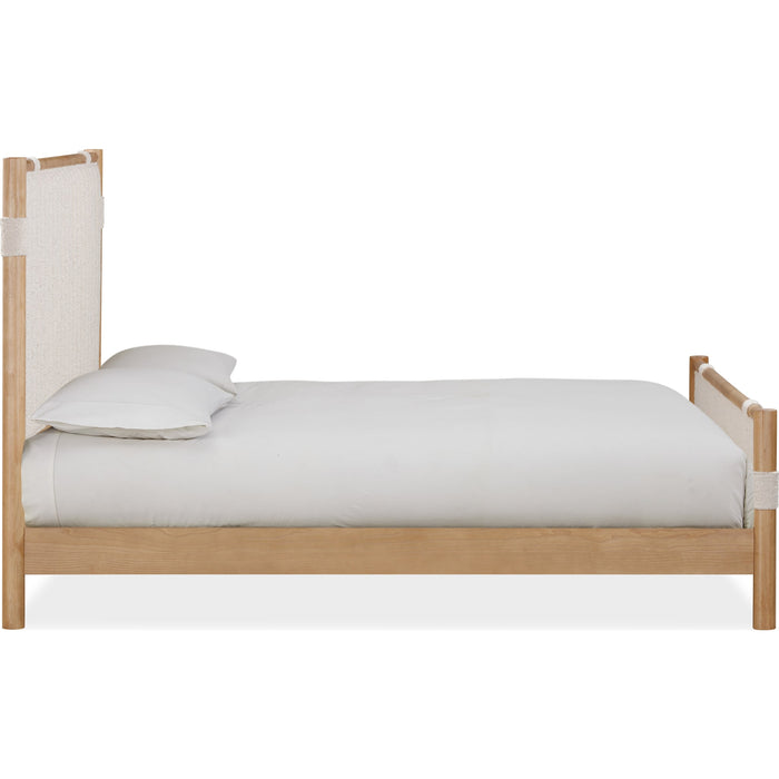 Modus Furniture Furano Upholstered Panel Bed in Ginger and Brun Boucle  QDTWJ  Image 4
