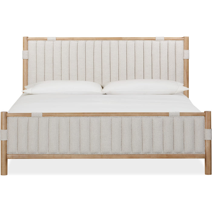 Modus Furniture Furano Upholstered Panel Bed in Ginger and Brun Boucle  QDTWJ  Image 5