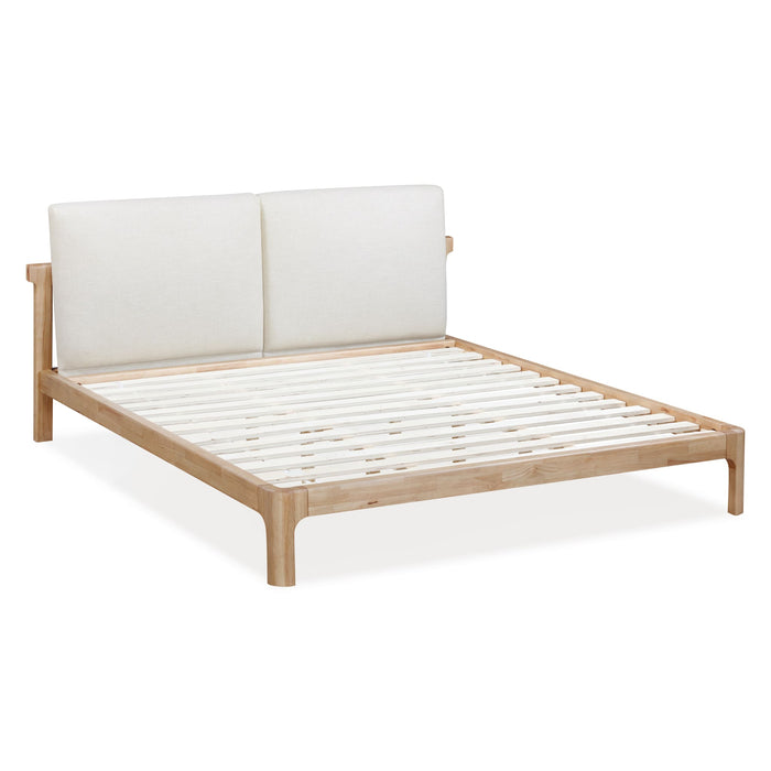 Modus Furano Upholstered Two Cushion Platform Bed in Ginger and Natural LinenImage 4