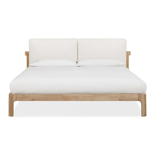 Modus Furano Upholstered Two Cushion Platform Bed in Ginger and Natural LinenMain Image