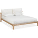 Modus Furniture Furano Upholstered Two Cushion Platform Bed in Ginger and Natural Linen  QDTWK  Image 4