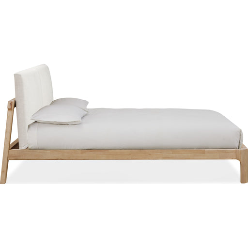 Modus Furniture Furano Upholstered Two Cushion Platform Bed in Ginger and Natural Linen  QDTWK  Image 5