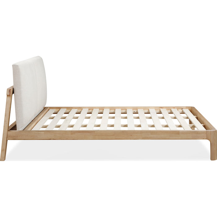 Modus Furniture Furano Upholstered Two Cushion Platform Bed in Ginger and Natural Linen  QDTWK  Image 8