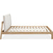 Modus Furniture Furano Upholstered Two Cushion Platform Bed in Ginger and Natural Linen  QDTWK  Image 8