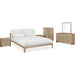 Modus Furniture Furano Upholstered Two Cushion Platform Bed in Ginger and Natural Linen  QDTWK  Image 9
