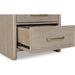 Modus Furniture Gardenia 2 Drawer Oak Wood Nightstand in Chai 655450465673 SDTK81 Image 4