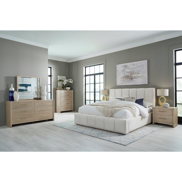 Modus Furniture Gardenia 2 Drawer Oak Wood Nightstand in Chai 655450465673 SDTK81 Image 8