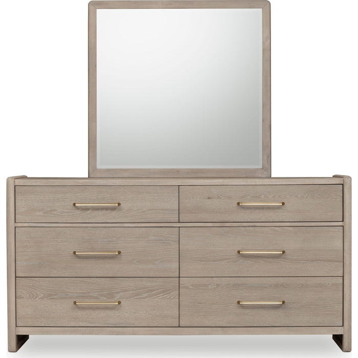 Modus Furniture Gardenia Six Drawer Oak Wood Dresser in Chai 655450465680 SDTK82 Image 2