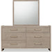 Modus Furniture Gardenia Six Drawer Oak Wood Dresser in Chai 655450465680 SDTK82 Image 2