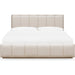 Modus Furniture Gardenia Wood Frame Upholstered Platform Bed in Cotton and Chai  SDTKH  Image 2
