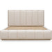 Modus Furniture Gardenia Wood Frame Upholstered Platform Bed in Cotton and Chai  SDTKH  Image 6