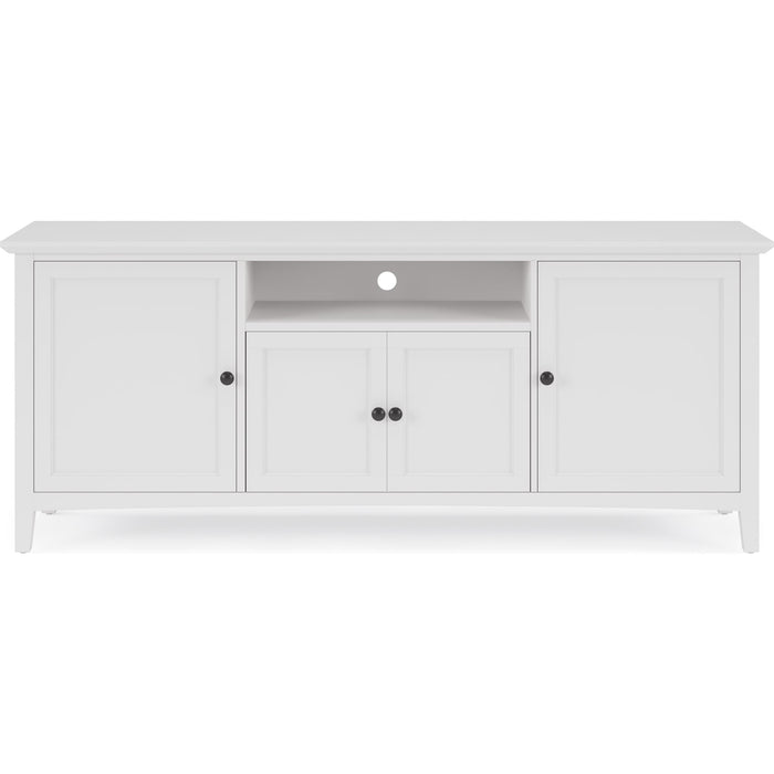 Modus Furniture Grace 74 Inch Four Door Entertainment Console in Snowfall 655450488771 PNRA26A Image 1