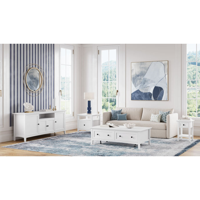 Modus Furniture Grace 74 Inch Four Door Entertainment Console in Snowfall 655450488771 PNRA26A Image 5