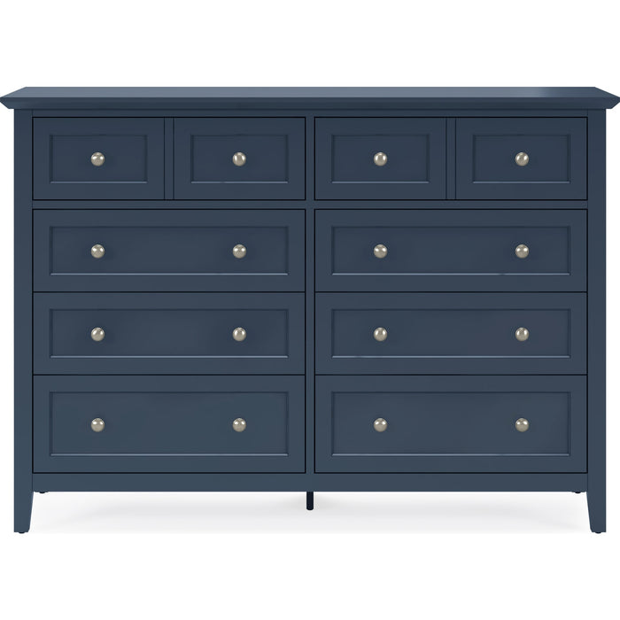 Modus Furniture Grace Eight Drawer Dresser in Blueberry (2024) 655450434518 PNKX82A Image 1