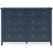 Modus Furniture Grace Eight Drawer Dresser in Blueberry (2024) 655450434518 PNKX82A Image 1