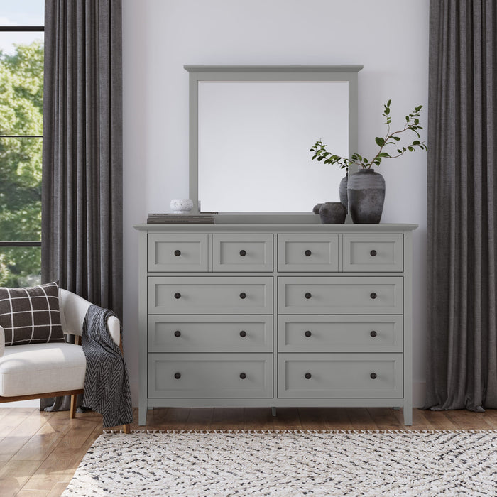 Modus Furniture Grace Eight Drawer Dresser in Elephant Gray (2024) 655450434532 PNKG82A Image 1