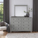 Modus Furniture Grace Eight Drawer Dresser in Elephant Gray (2024) 655450434532 PNKG82A Image 1