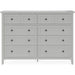 Modus Furniture Grace Eight Drawer Dresser in Elephant Gray (2024) 655450434532 PNKG82A Image 2