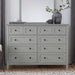 Modus Furniture Grace Eight Drawer Dresser in Elephant Gray (2024) 655450434532 PNKG82A Main Image
