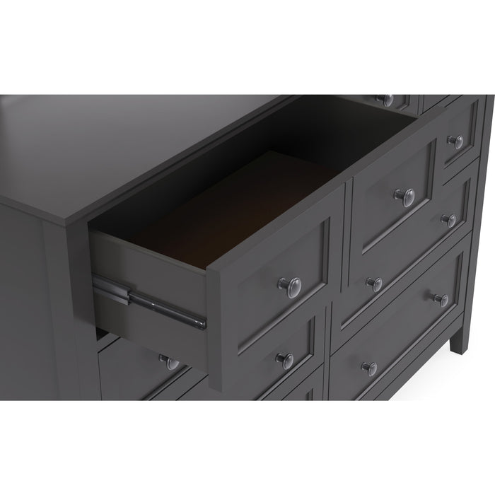 Modus Furniture Grace Eight Drawer Dresser in Raven Black (2024) 655450431647 PNRB82A Image 1