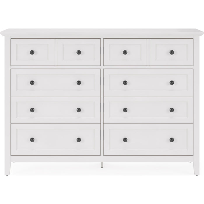 Modus Furniture Grace Eight Drawer Dresser in Snowfall White (2024) 655450431661 PNRA82A Image 2