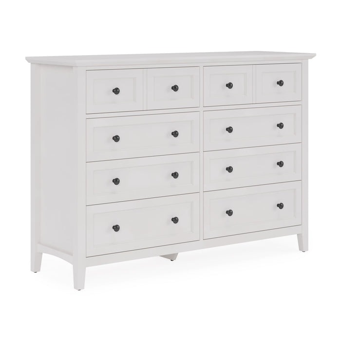 Modus Grace Eight Drawer Dresser in Snowfall White (2024)Image 5