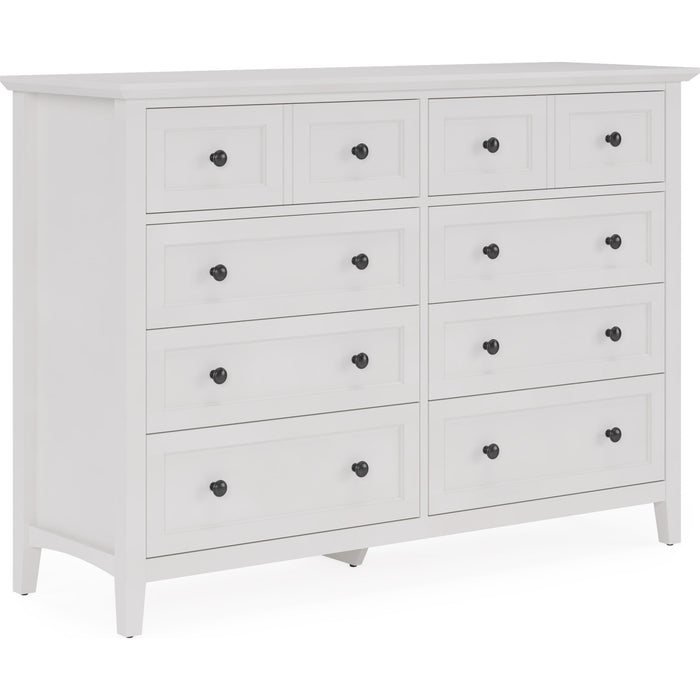 Modus Furniture Grace Eight Drawer Dresser in Snowfall White (2024) 655450431661 PNRA82A Image 5