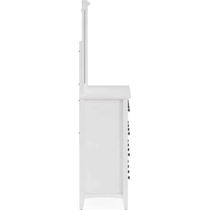Modus Furniture Grace Eight Drawer Dresser in Snowfall White (2024) 655450431661 PNRA82A Image 8