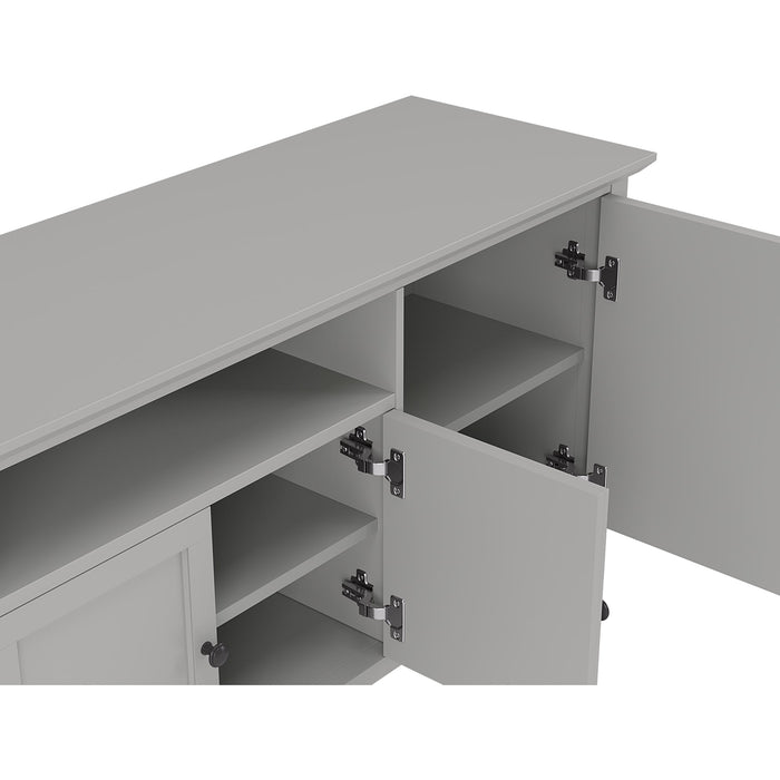 Modus Furniture Grace Ent Console 74W  El Gry 655450488795 PNKG26A Image 3