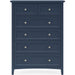 Modus Furniture Grace Five Drawer Chest in Blueberry (2024) 655450434525 PNKX84A Image 1