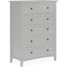 Modus Furniture Grace Five Drawer Chest in Elephant Gray (2024) 655450434549 PNKG84A Image 2