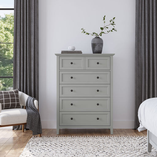 Modus Furniture Grace Five Drawer Chest in Elephant Grey (2024) 655450434549 PNKG84A Main Image