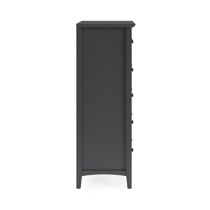 Modus Grace Five Drawer Chest in Raven Black (2024) Image 4