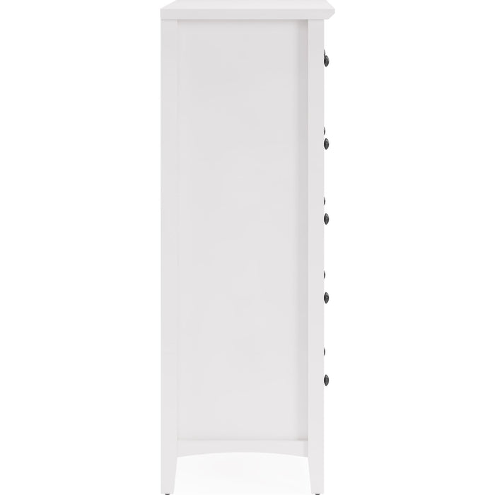 Modus Furniture Grace Five Drawer Chest in Snowfall White (2024) 655450431678 PNRA84A Image 3