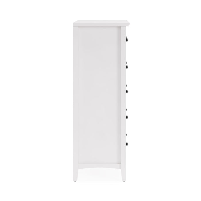 Modus Grace Five Drawer Chest in Snowfall White (2024)Image 3