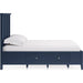 Modus Furniture Grace Four Drawer Platform Storage Bed in Blueberry  PNKXD  Image 3