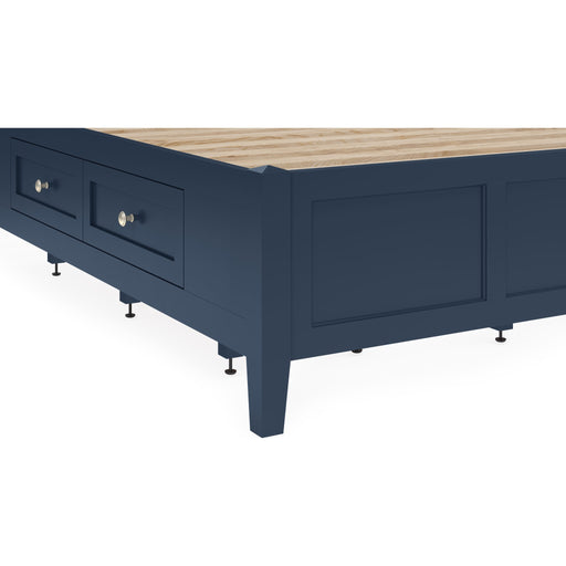Modus Furniture Grace Four Drawer Platform Storage Bed in Blueberry  PNKXD  Image 4