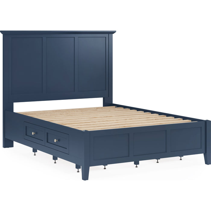 Modus Furniture Grace Four Drawer Platform Storage Bed in Blueberry  PNKXD  Image 6