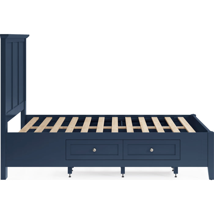 Modus Furniture Grace Four Drawer Platform Storage Bed in Blueberry  PNKXD  Image 7