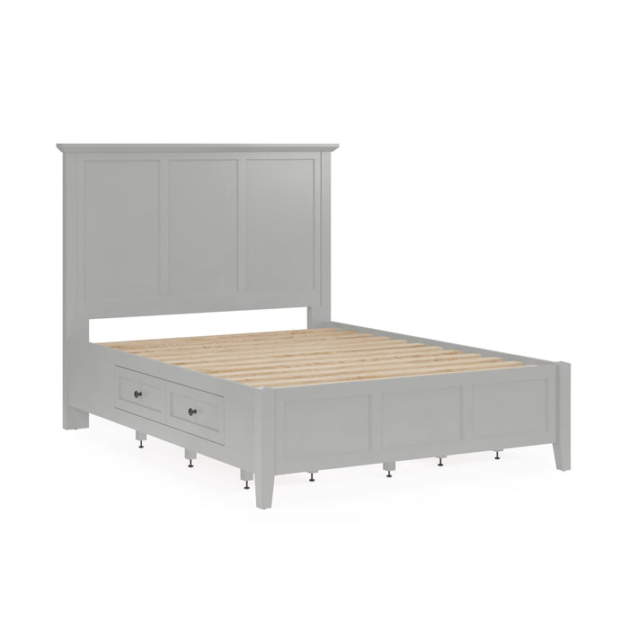 Modus Grace Four Drawer Platform Storage Bed in Elephant GrayImage 6