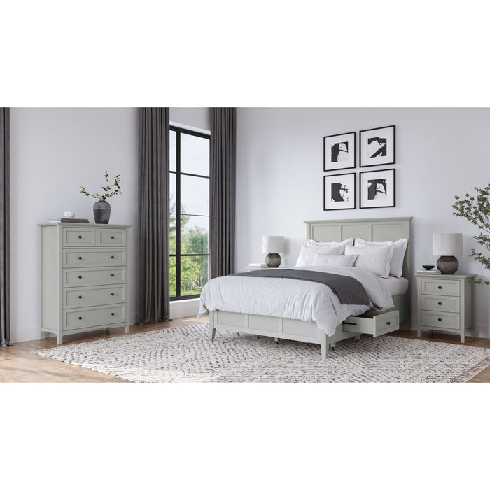Modus Grace Four Drawer Platform Storage Bed in Elephant GrayImage 9