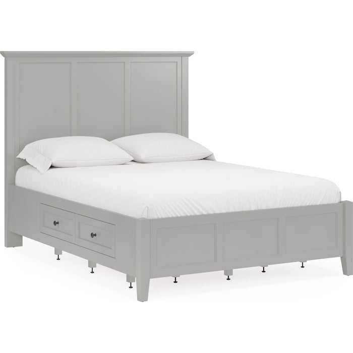 Modus Furniture Grace Four Drawer Platform Storage Bed in Elephant Gray  PNKGD  Image 2