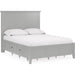 Modus Furniture Grace Four Drawer Platform Storage Bed in Elephant Gray  PNKGD  Image 2